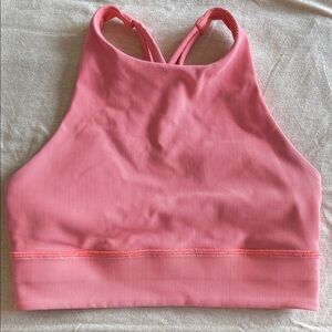 Lululemon Pink High Neck Sports Bra